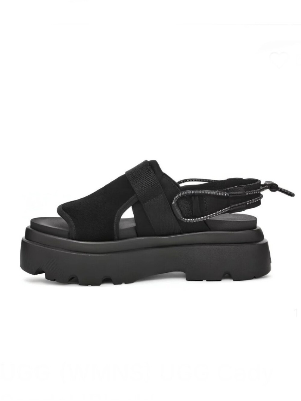 UGG Women's Cady Bungee Cord Platform Sandals, Black, Sz 7